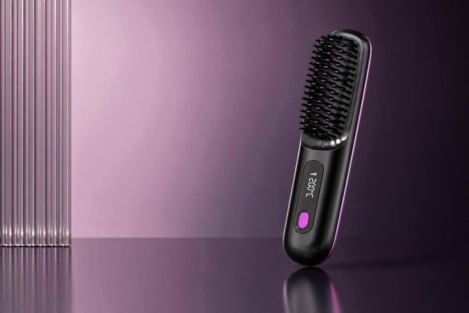 Salon-straight hair, in your own hand